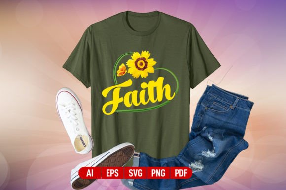 Faith Christian T-shirt Design and T-Shirt Designs