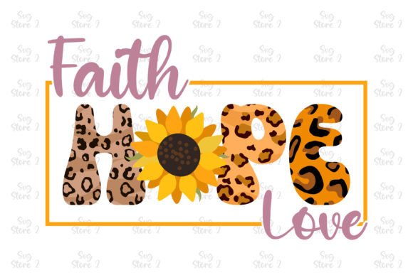 Faith Hope Love Jesus Sublimation T-Shirt Designs