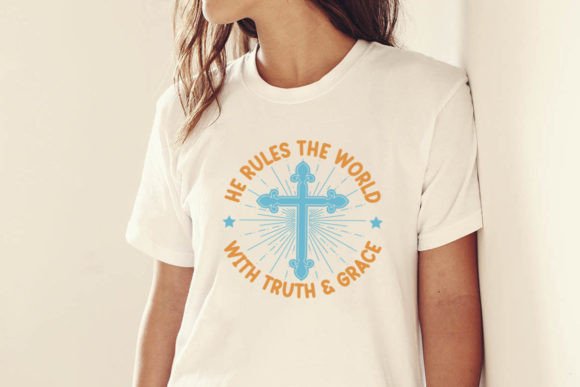 He Rules the World Christian T-shirt T-Shirt Designs