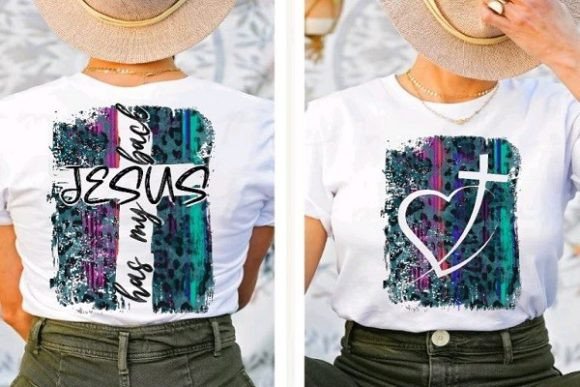Jesus Has My Back Serape PNG File for T-Shirt Designs