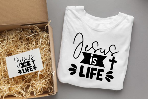 Jesus is Life SVG Design for T-Shirt Designs